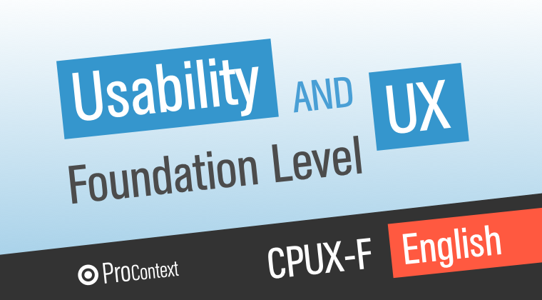 Online course 'Fundamentals of Usability and User Experience (CPUX-F)'